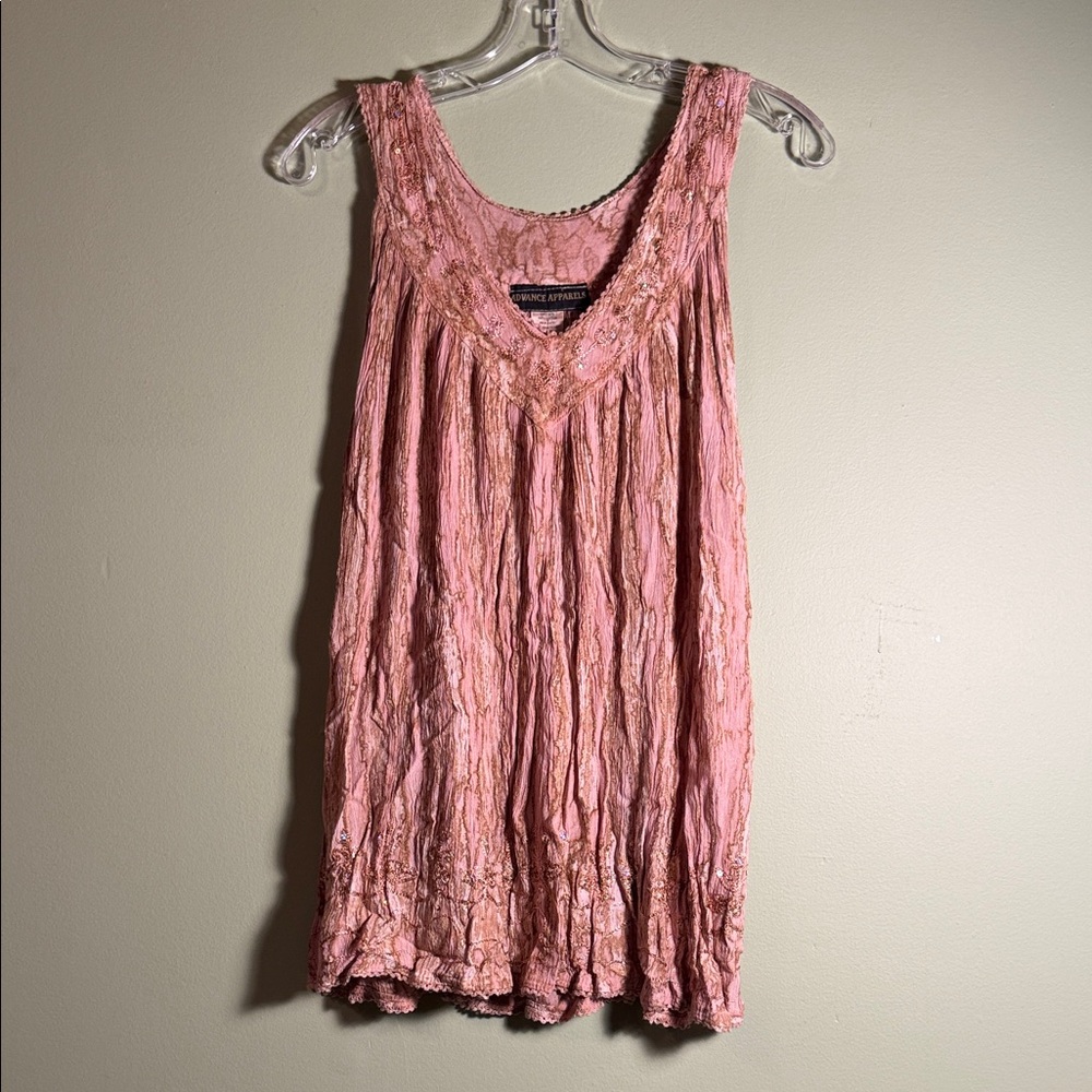 Advance Apparels Tan/Brown Blouse